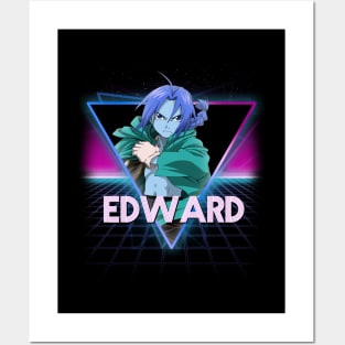 Edward Elric Retro 80's Triangle Fullmetal Alchemist Posters and Art